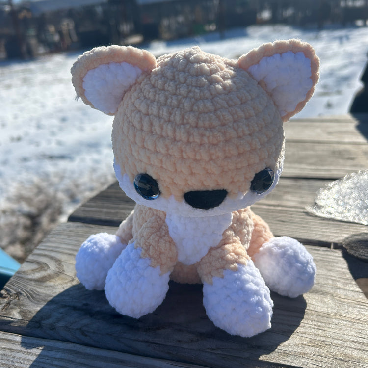 Sitting Crochet Foxes