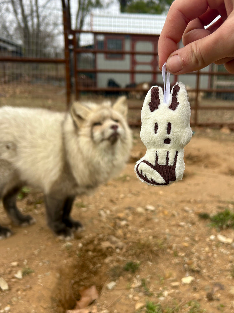 Handmade Plush Fox Ornament