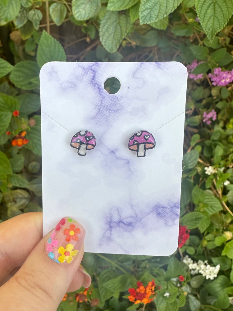 Mushroom Stud Earrings