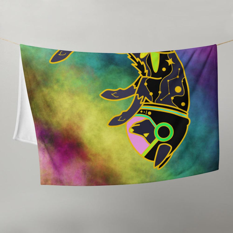 Techno Space Throw Blanket