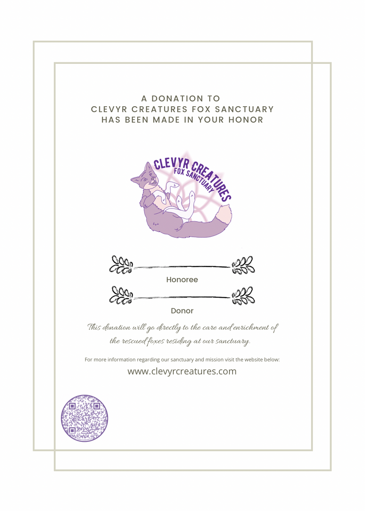 Donation Gift Certificate