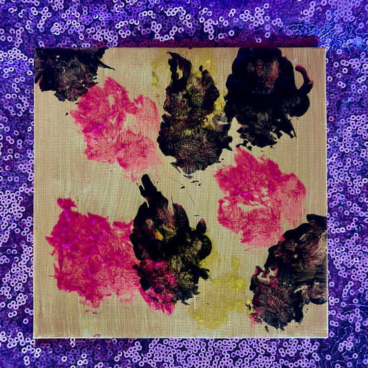 Hildi - 6x6 Paw Print Painting