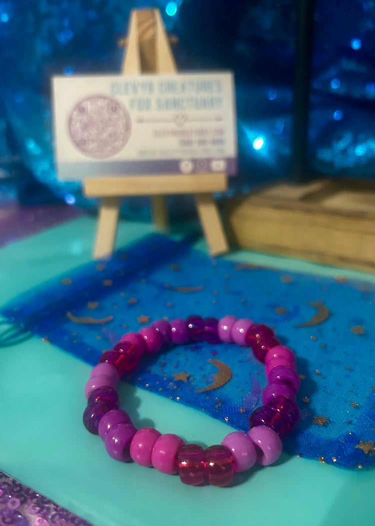 Pony Bead Bracelets - Rainbow Collection