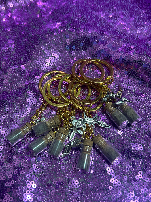 Naturally Shed Fox Fluff Keychains