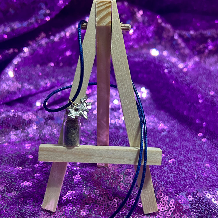 Naturally Shed Fox Fluff Cord Necklaces