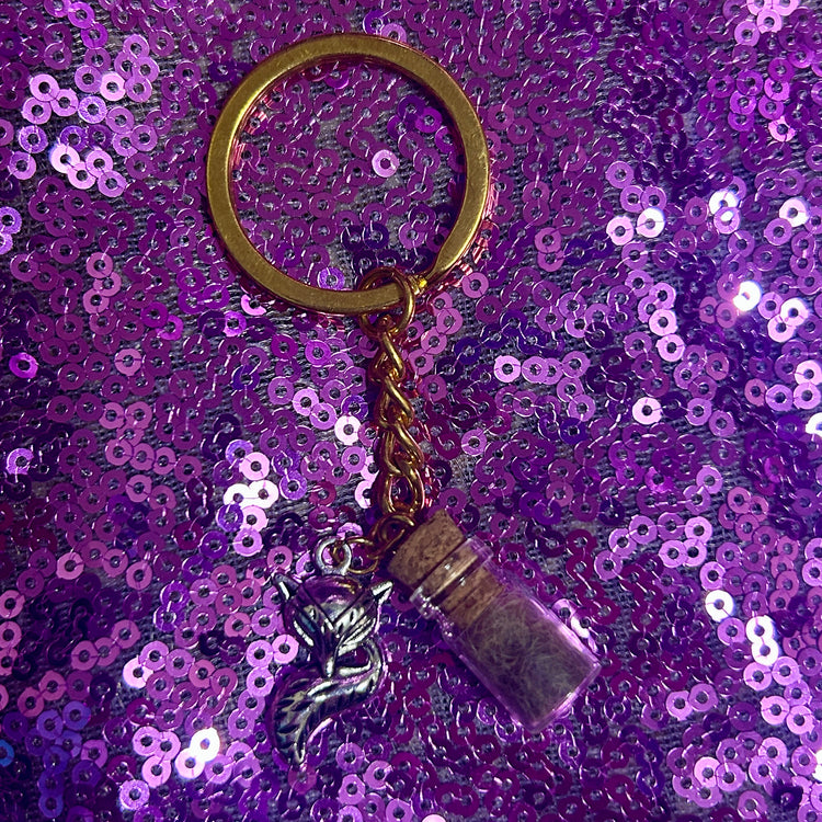 Naturally Shed Fox Fluff Keychains