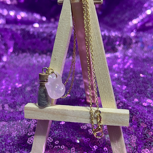 Naturally Shed Fox Fluff Chain Necklaces