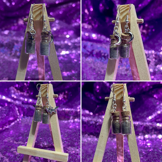 Naturally Shed Fox Fluff Earrings