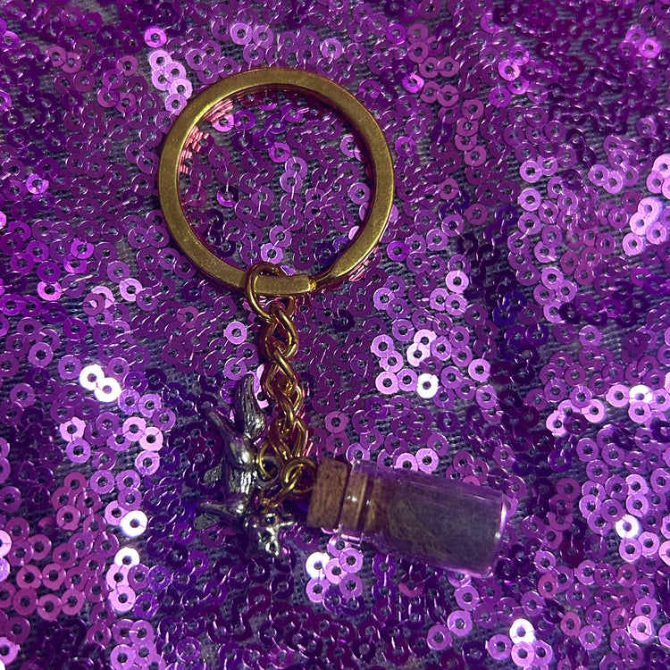 Naturally Shed Fox Fluff Keychains