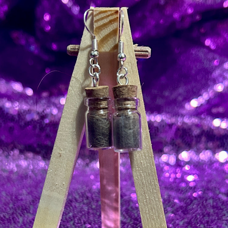 Naturally Shed Fox Fluff Earrings