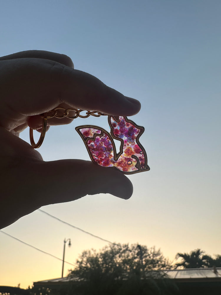 Handmade Glitter Keychains