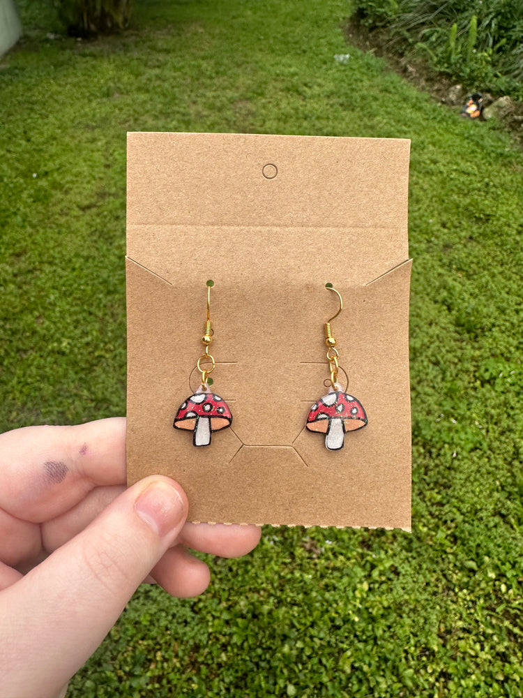 Mushroom Earrings