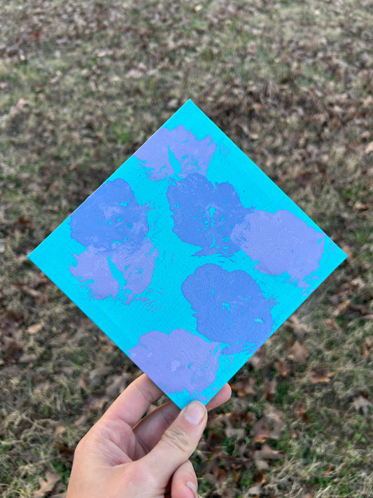 Blizzard - 6x6 Paw Print Painting