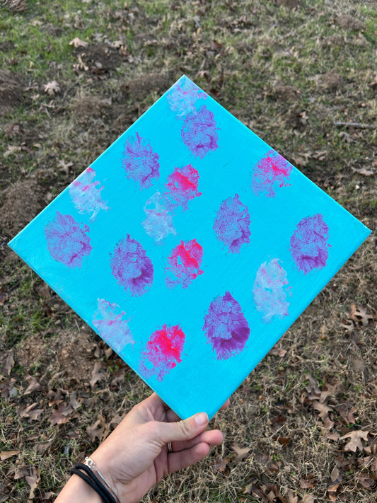 Toki - 12x12 Paw Print Painting