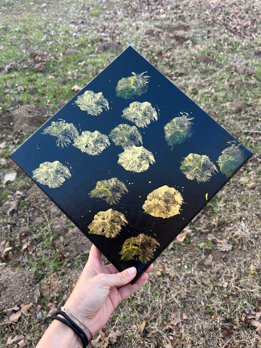 Thystle - 12x12 Paw Print Painting