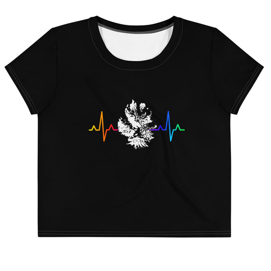 Paw Forever Crop Tee Pride Version