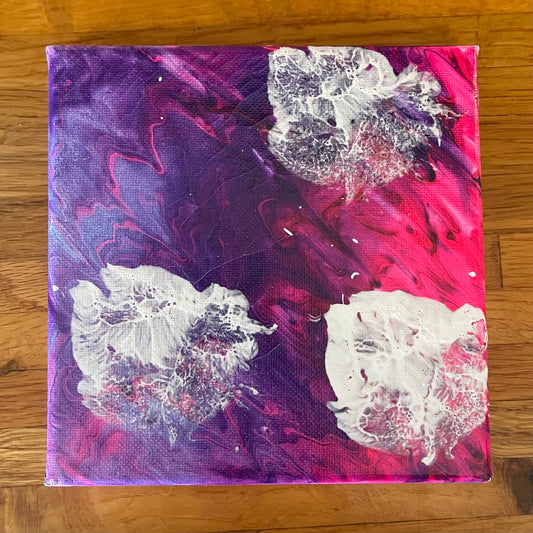 6x6 Thystle “pour” Paw Painting